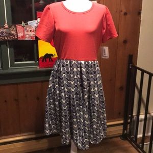 LuLaRoe Dresses - BNWT Lularoe Colorblock Amelia Dress LuLaRoe Dresses - BNWT Lularoe Colorblock Amelia Dress